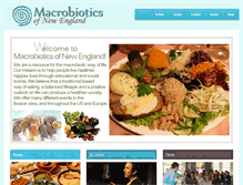 Tablet Screenshot of macrobioticsnewengland.com